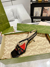 HIGH HEEL 65MM IN BLACK CALFSKIN WITH RED HEART